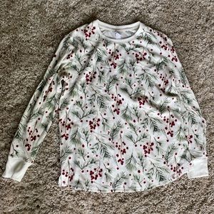 Holly printed thermal pj set (top + bottom!)
